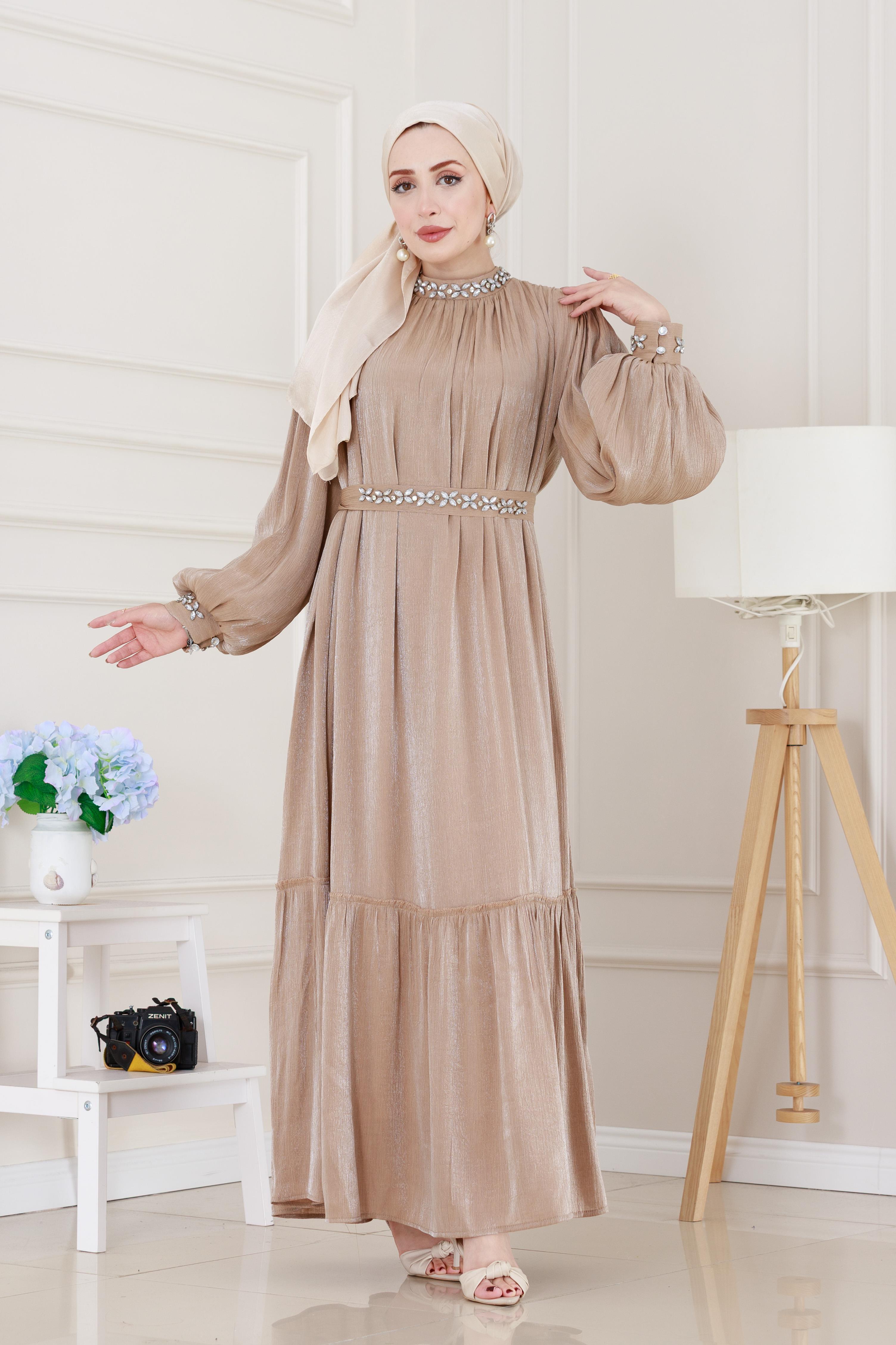 Taş İşlemeli Simay Abiye-VİZON