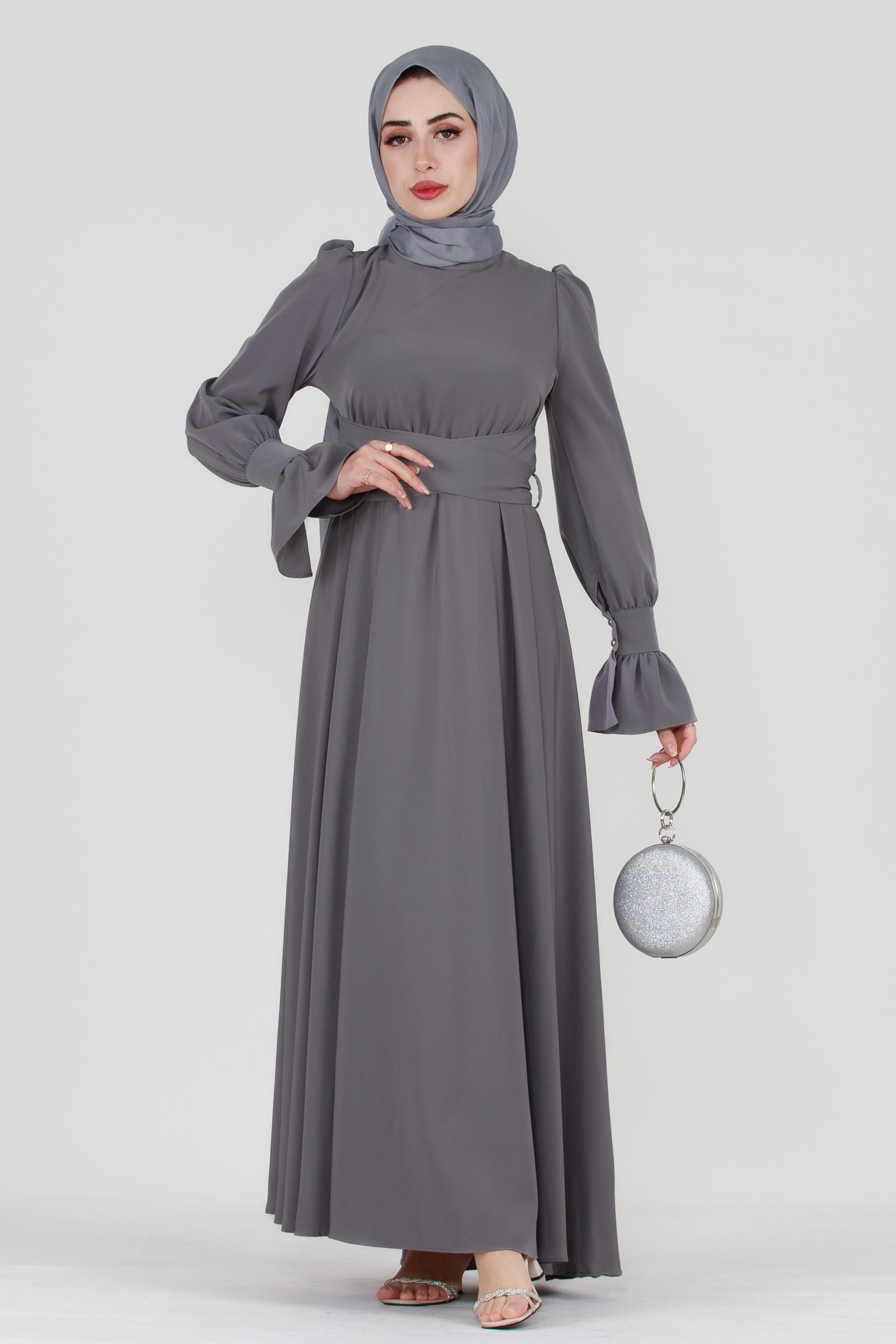 فستان توانا السهرة - رمادي