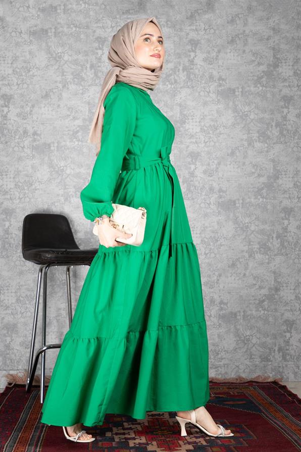Afra Dress - Benetton Green