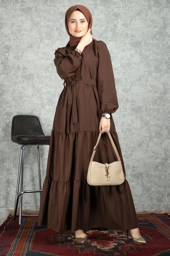 Afra Dress - Brown