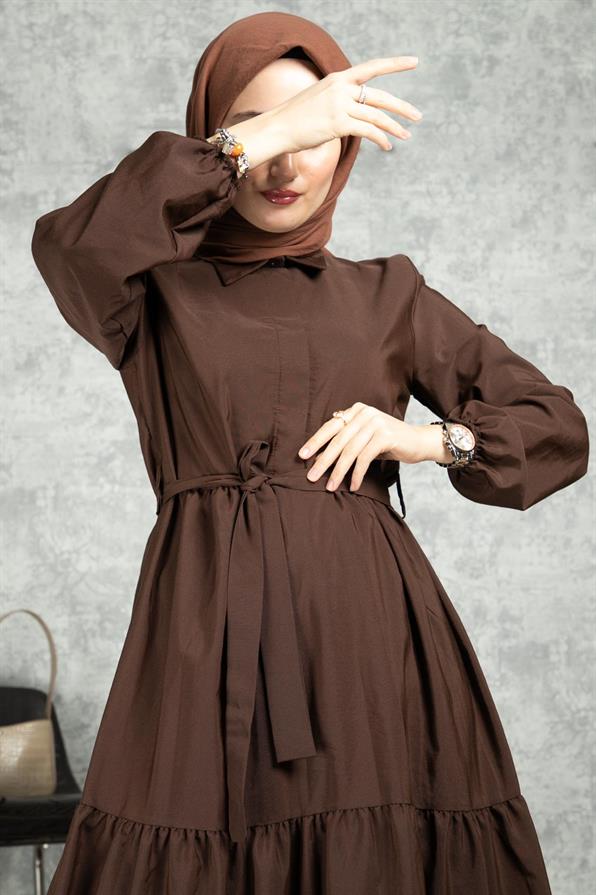 Afra Dress - Brown
