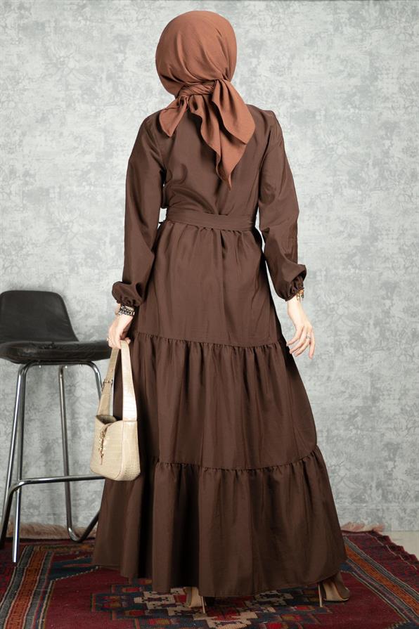 Afra Dress - Brown