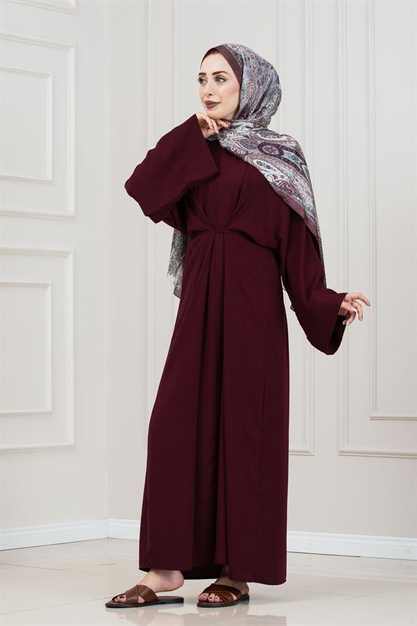 Bağlamalı Maria Elbise-Bordo