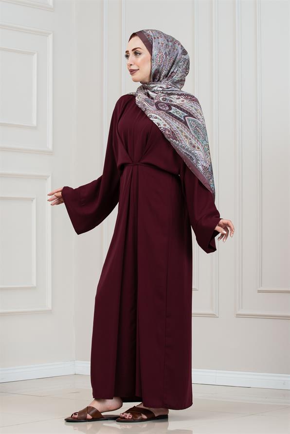 Bağlamalı Maria Elbise-Bordo