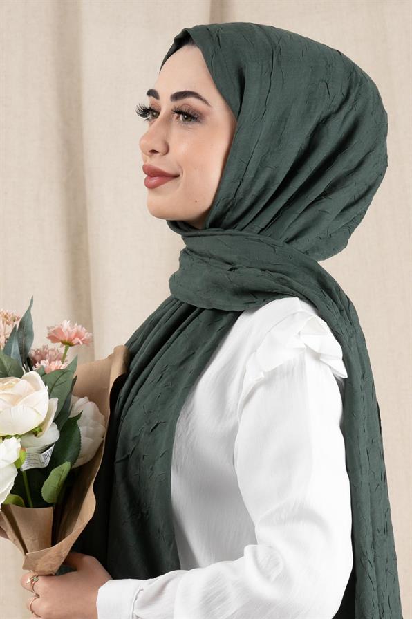 Bamboo Shawl-Khaki Green