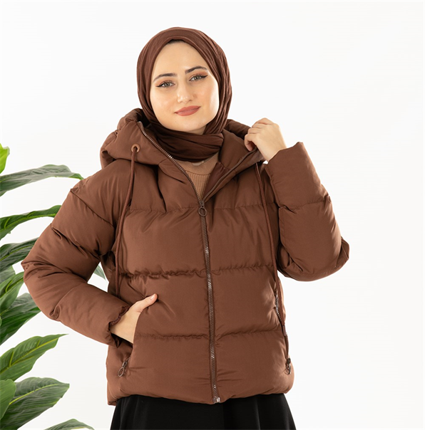 Belboy Şişme Mont-Açık Kahverengi
