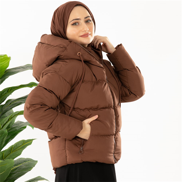Belboy Şişme Mont-Açık Kahverengi