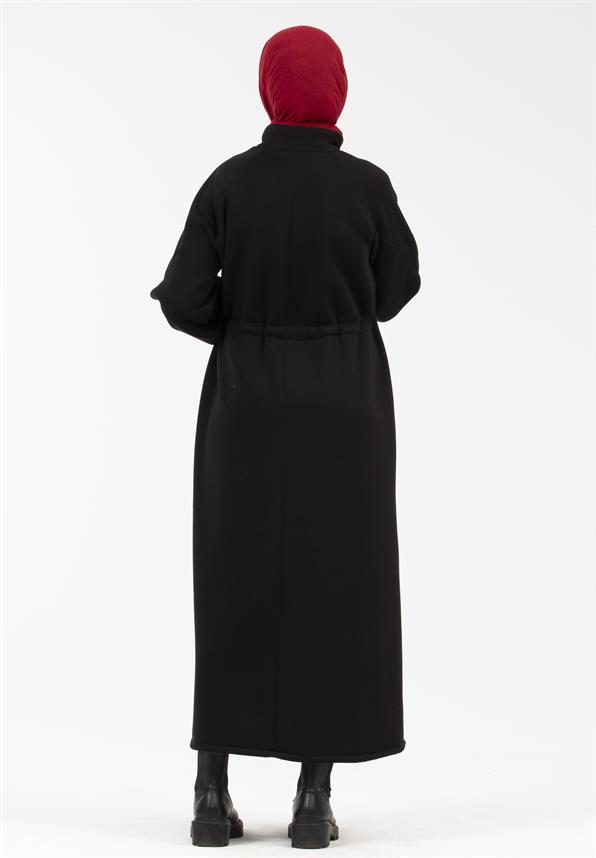 Raising Fabric Dress - Black