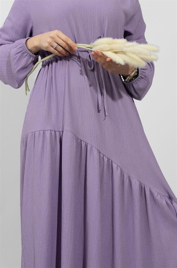 Waist Tunnel Dress-Lilac