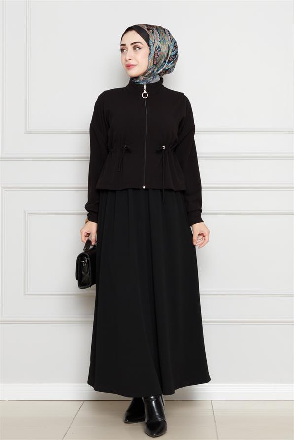 بدلة تنورة - لون أسود