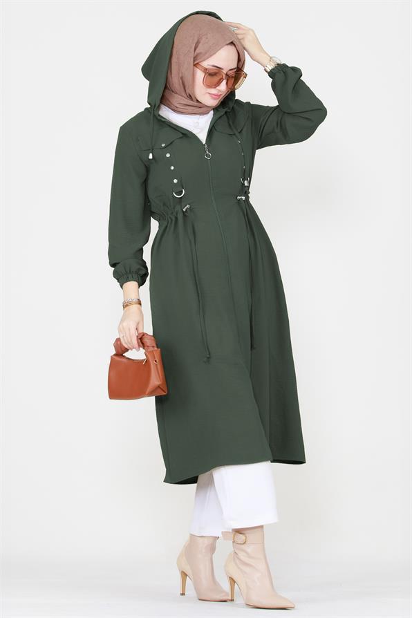 Belted Seasonal Tunic - Khaki.