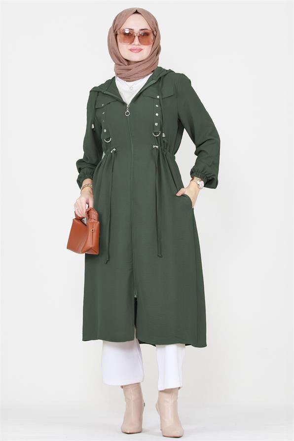 Belted Seasonal Tunic - Khaki.