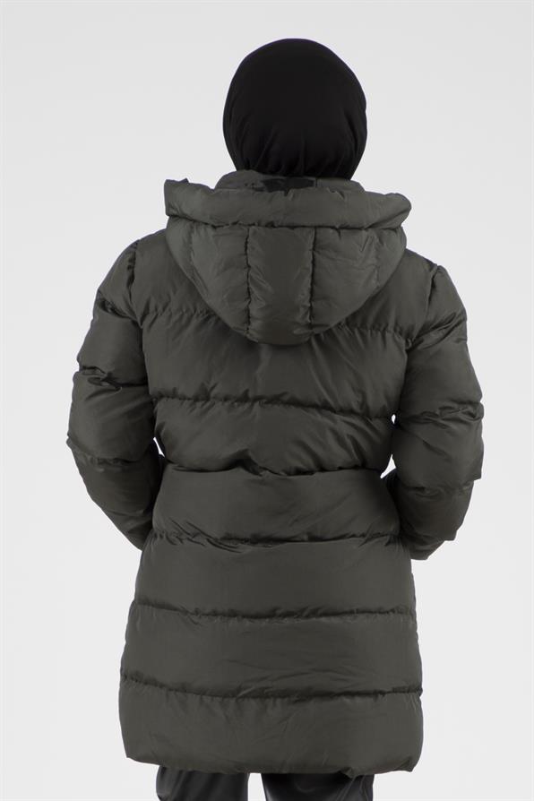 Puffer jacket-khaki color 