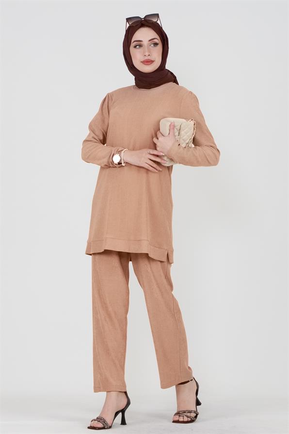 طقم  بدلة لون المنك