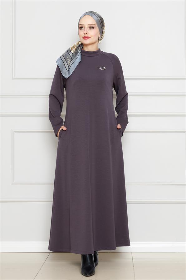 بروش فستان مفصل-لون أنثراسيت