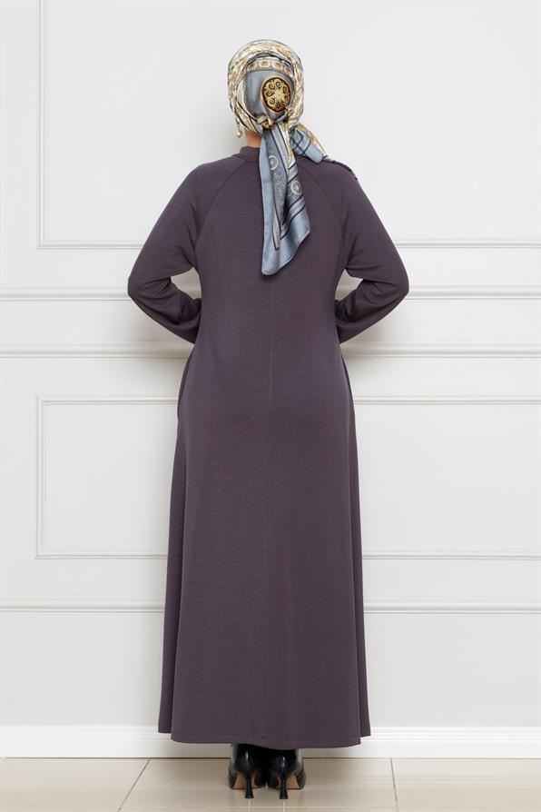 بروش فستان مفصل-لون أنثراسيت