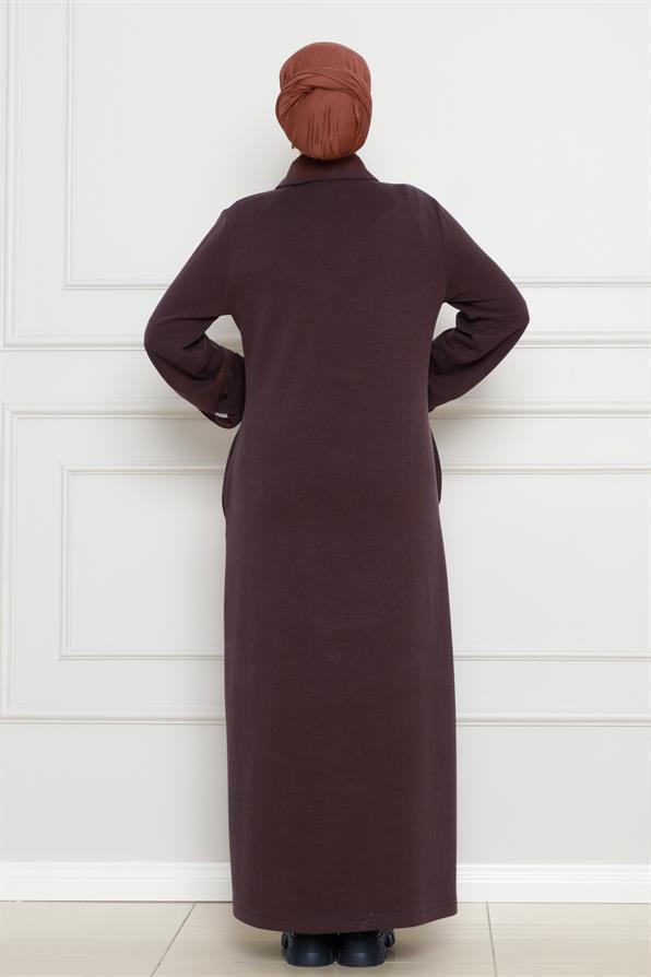 Velcro Oysho Dress-Brown color