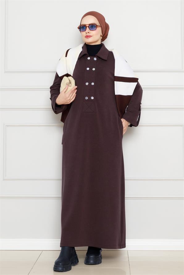 Velcro Oysho Dress-Brown color
