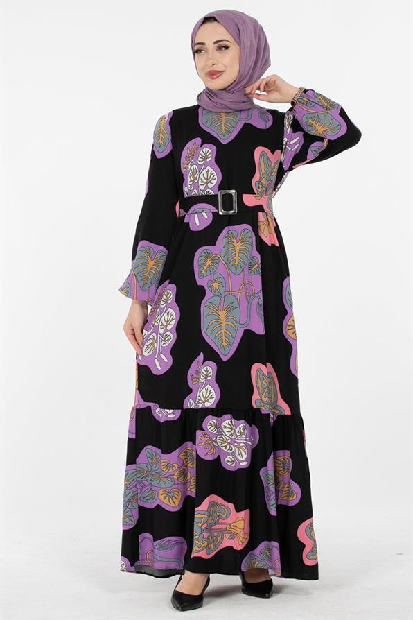 Viscose Fabric Desing Dress - Lilac