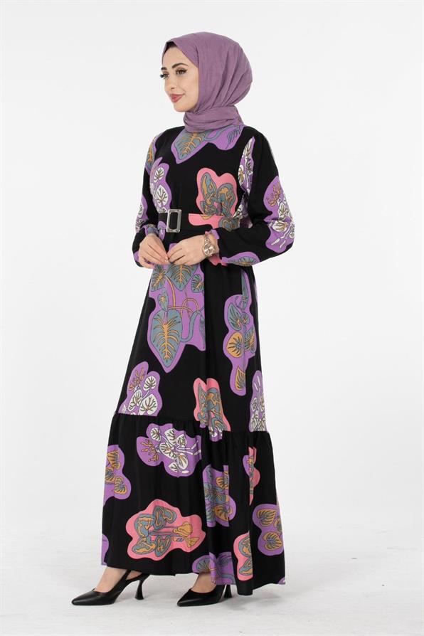 Viscose Fabric Desing Dress - Lilac