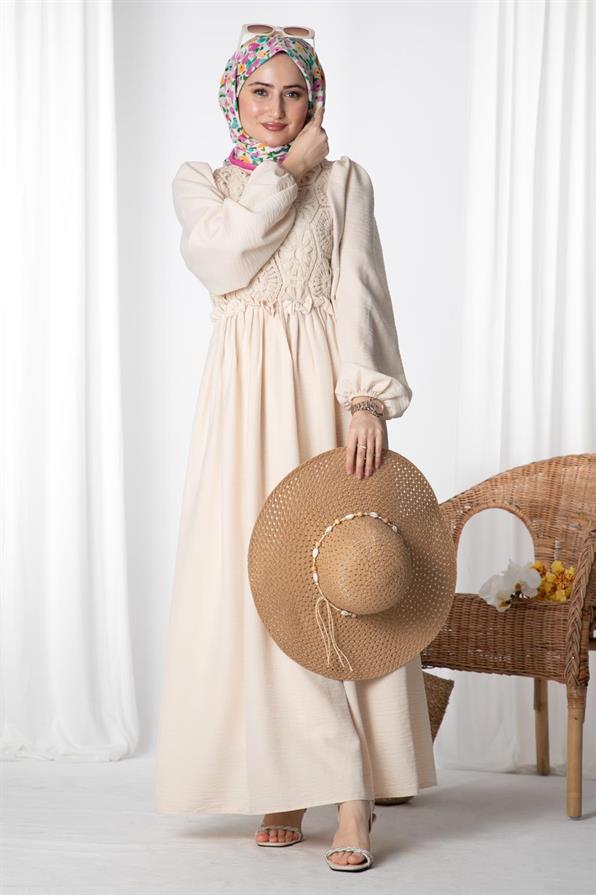 Firuze Dress - Beige