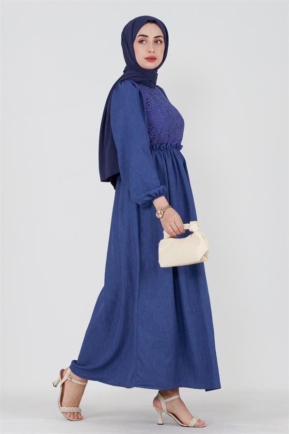 Firuze Elbise-Mavi