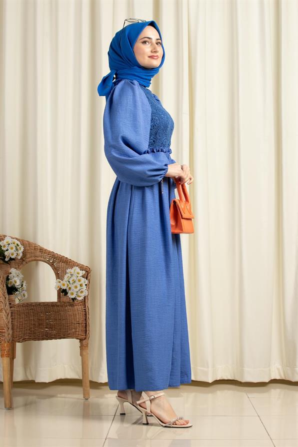 Firuze Dress - Sax Blue