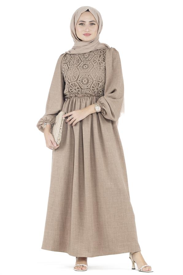Firuze Dress - Milky Brown