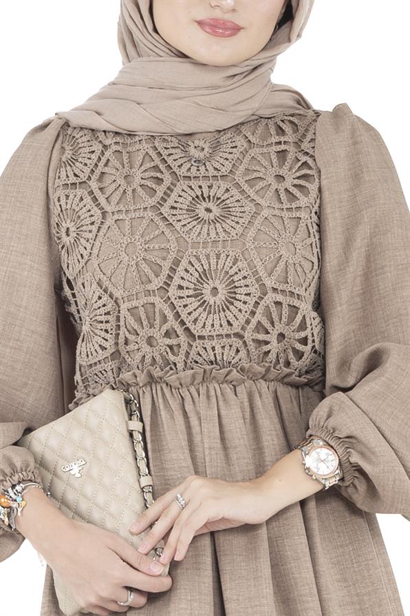 Firuze Dress - Milky Brown