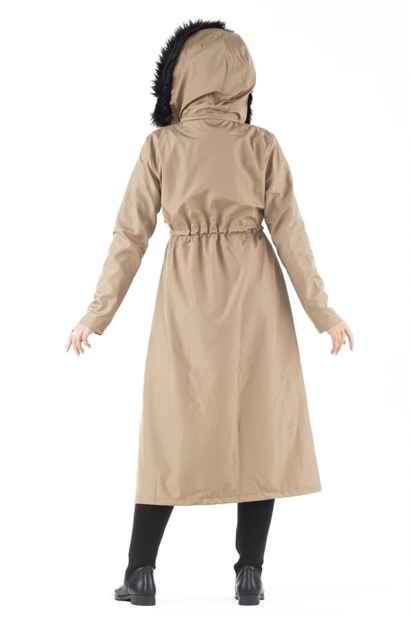 ترنشكوت بالفرو من الداخل-اللون الفيزون