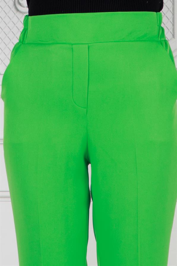 بنطلون واسع الساقين-أخضر