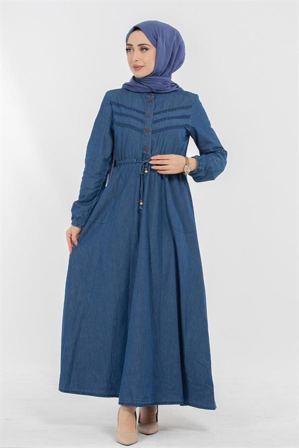Jean Dress -Navy Blue