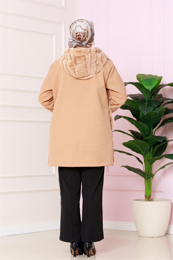 Kürklü Kaşe - Camel
