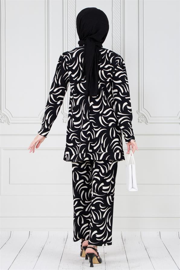 طقم بدلة لون -أسود