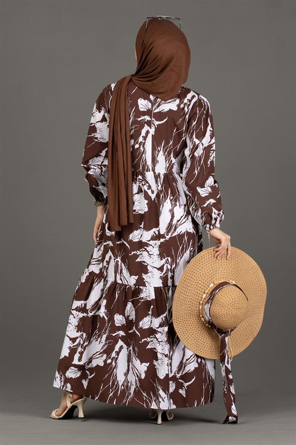 Lina Dress-Brown