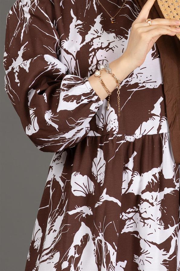 Lina Dress-Brown