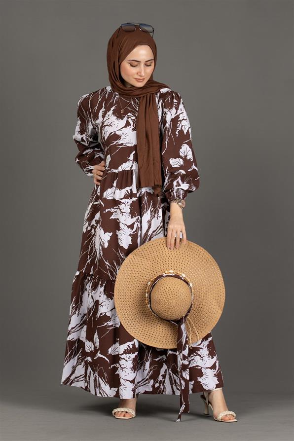Lina Dress-Brown