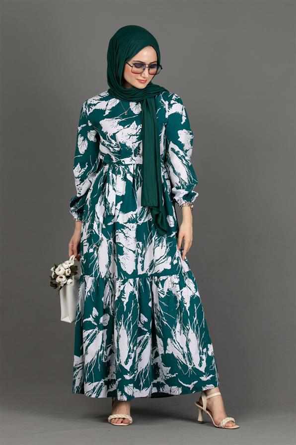 Lina Dress-Emerald Green