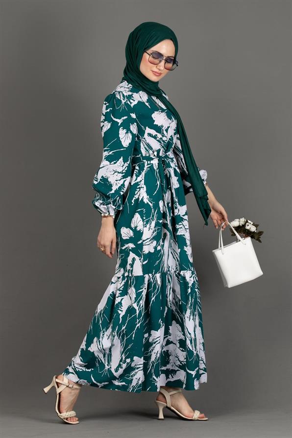 Lina Dress-Emerald Green