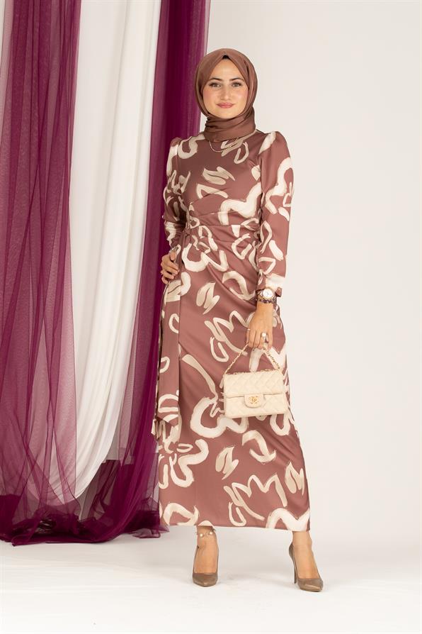 Masal abiye-Kahverengi
