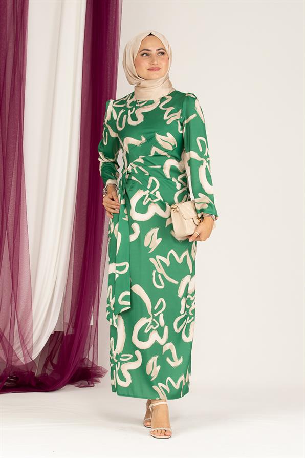 Masal abiye-Yeşil