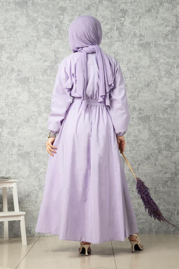 Whirling Dervish Model Dress-Lilac