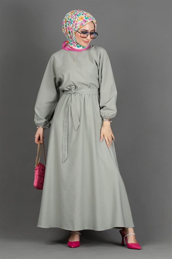 Whirling Dervish Model Dress-Mint Green