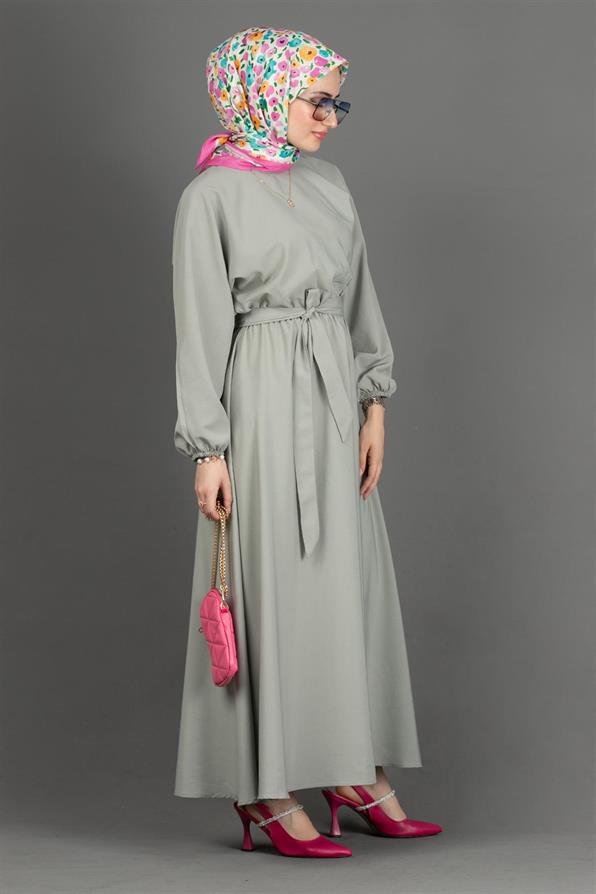 Whirling Dervish Model Dress-Mint Green