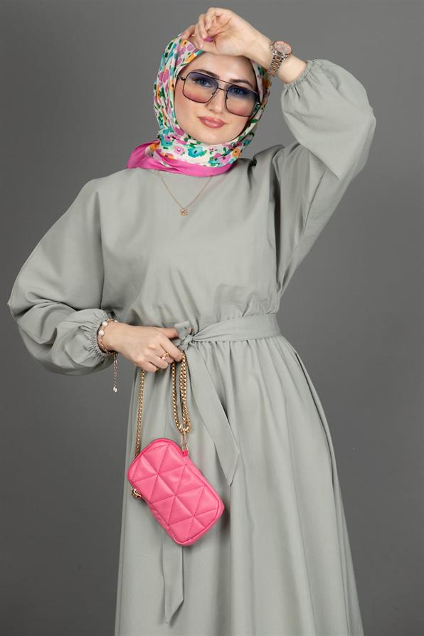Whirling Dervish Model Dress-Mint Green