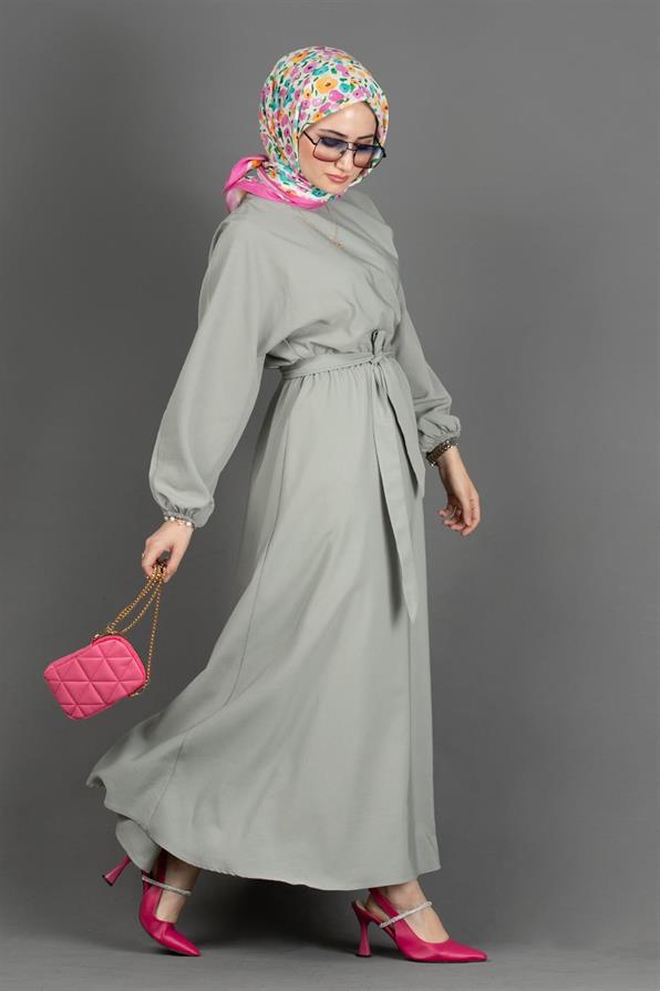 Whirling Dervish Model Dress-Mint Green
