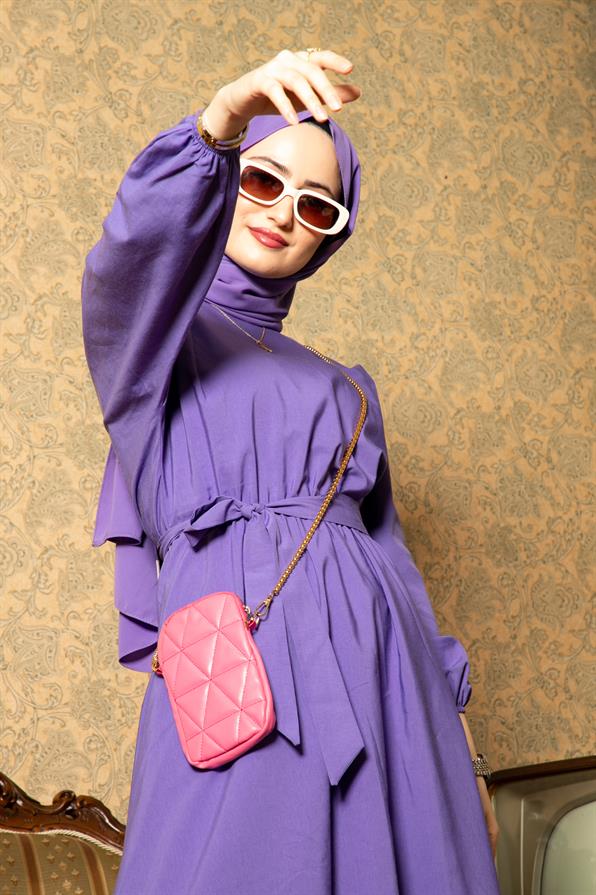 Whirling Dervish Model Dress-Purple