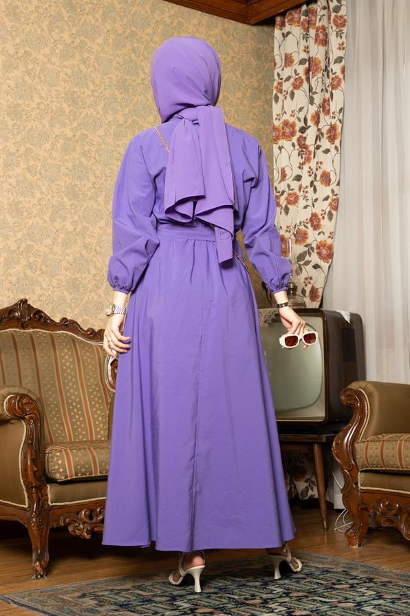 Whirling Dervish Model Dress-Purple