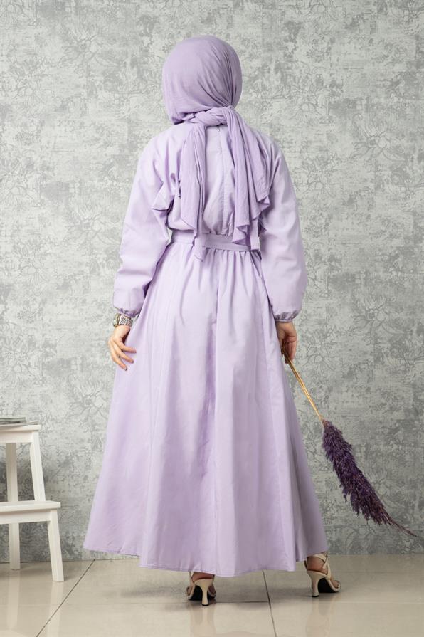 Whiriling Derwish Model Long Dress-Lilac
