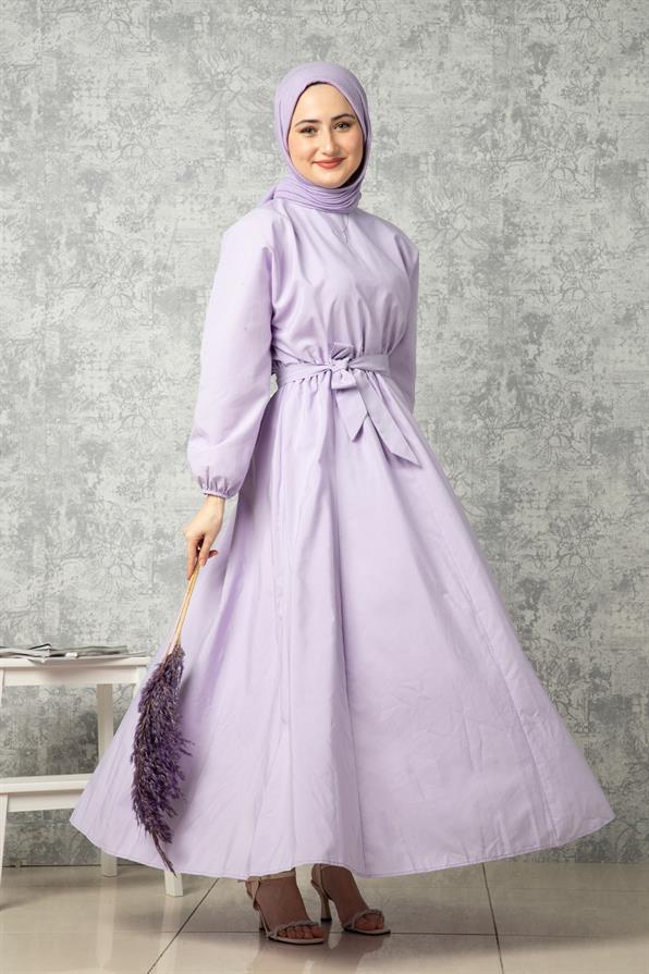 Whiriling Derwish Model Long Dress-Lilac